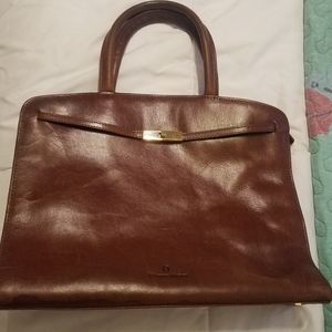 Etienne Aigner Burgundy Leather Shoulder Bag